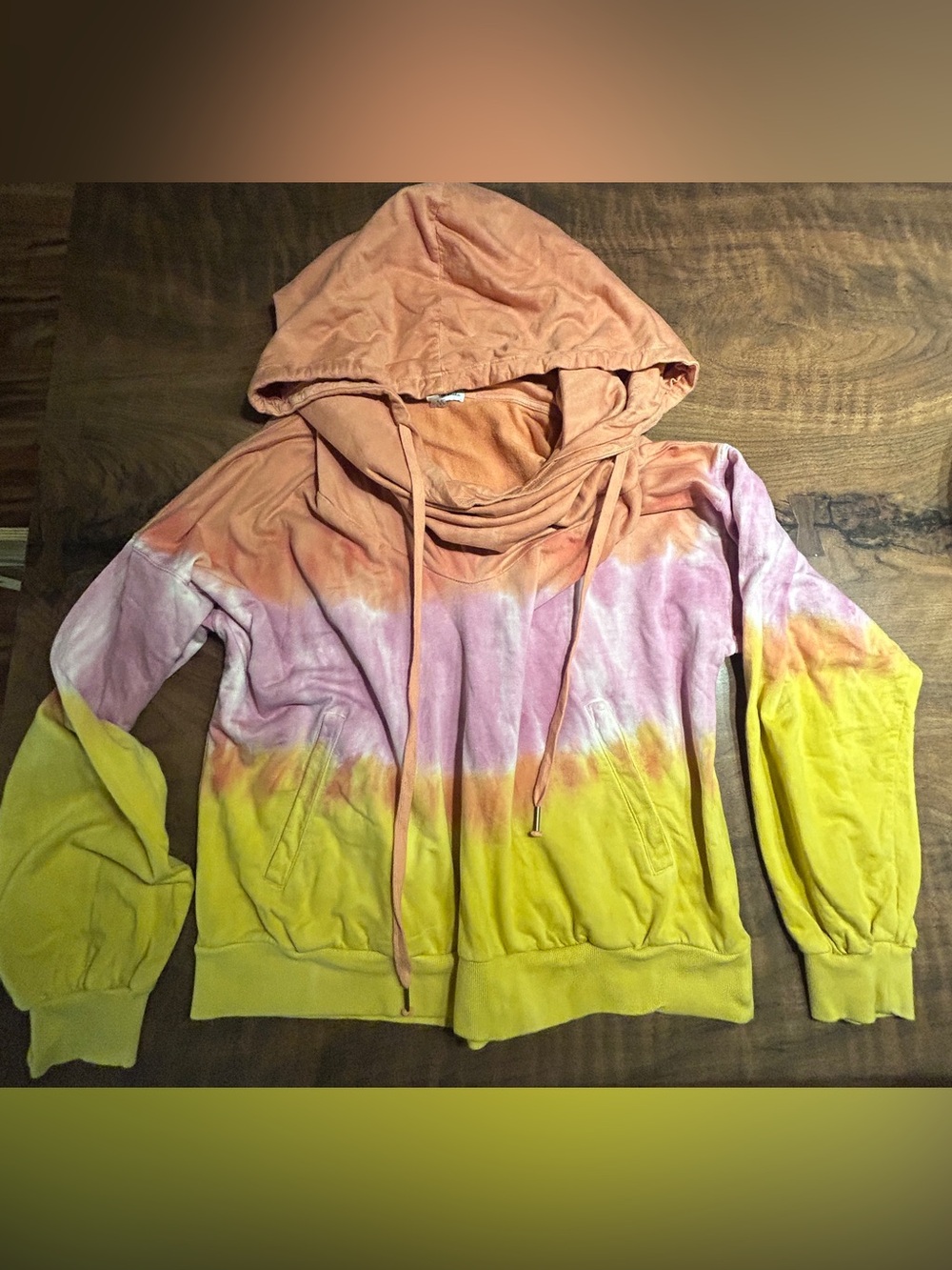 Young Fabulous & Broke Piper Cowl Neck Tie Dye Hoodie